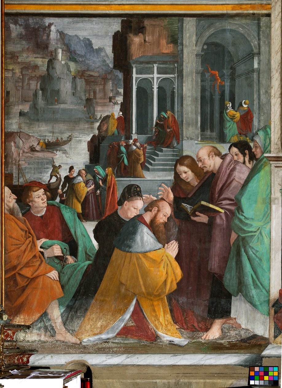 The Baptism of the Princes of Marseille in Rome   1407042   zh       chinese Successfully Translated  Original: After the flood ( Bible ). 1866 (engraving) Translat: After the flood ( Bible ). 1866 (engraving) 1471883 zh chinese Successfully Translated Ori 作者 高登齐·法拉利（Gaudenzio Ferrari）