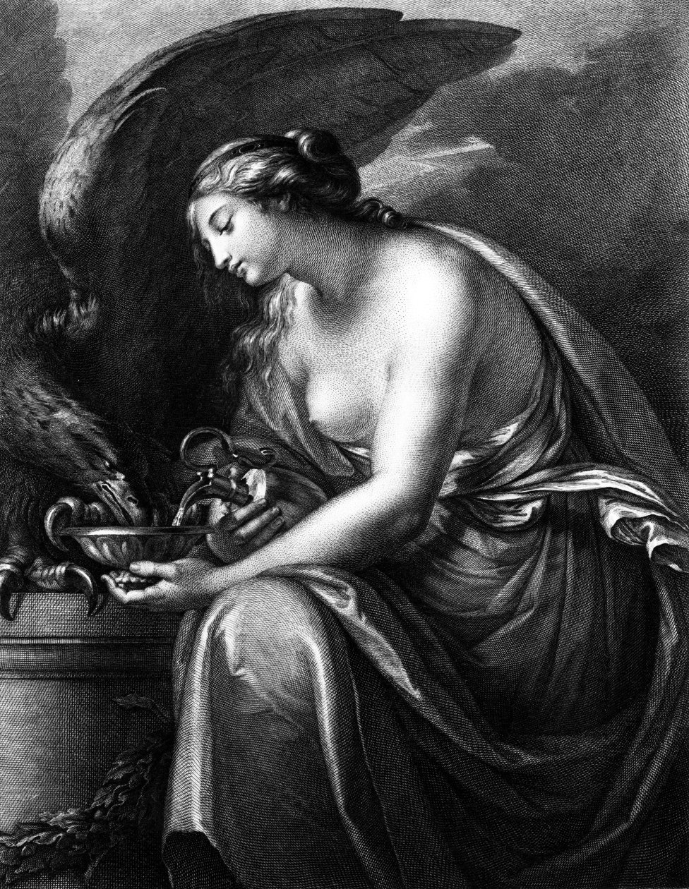 Hebe，由Domenico Cunego雕刻 作者 加文·汉密尔顿