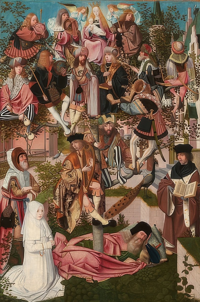 树杰西（圣树）。约1500年 作者 Geertgen Tot Sint Jans