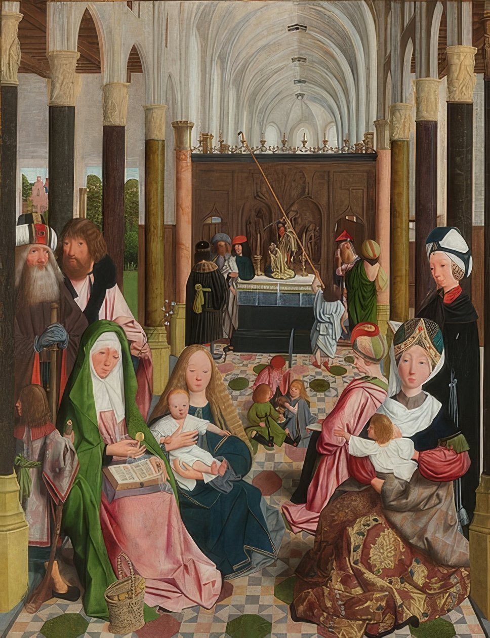 神圣的血缘关系。约于1495年 作者 Geertgen Tot Sint Jans
