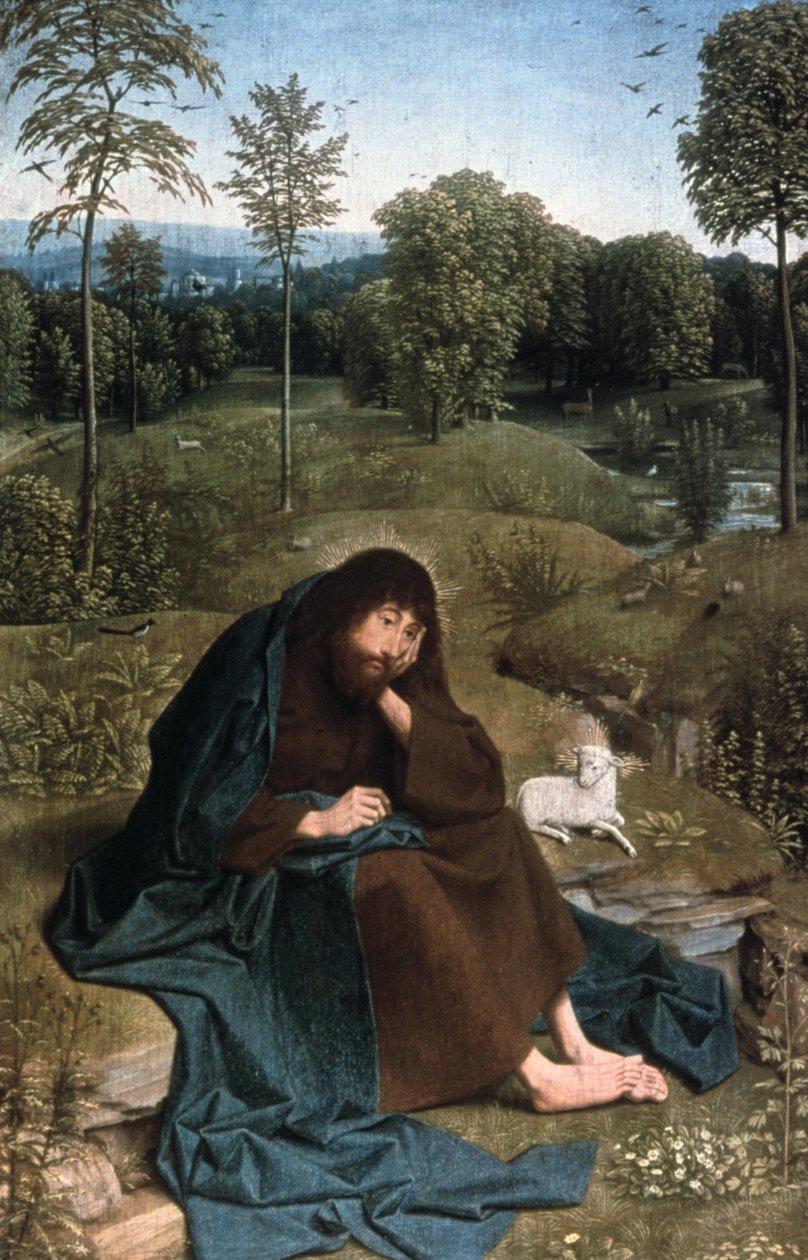 施洗约翰（John Baptist），1490年至1495年 作者 Geertgen Tot Sint Jans
