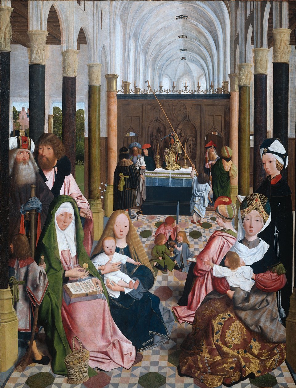 1493年的圣家族 作者 Geertgen Tot Sint Jans