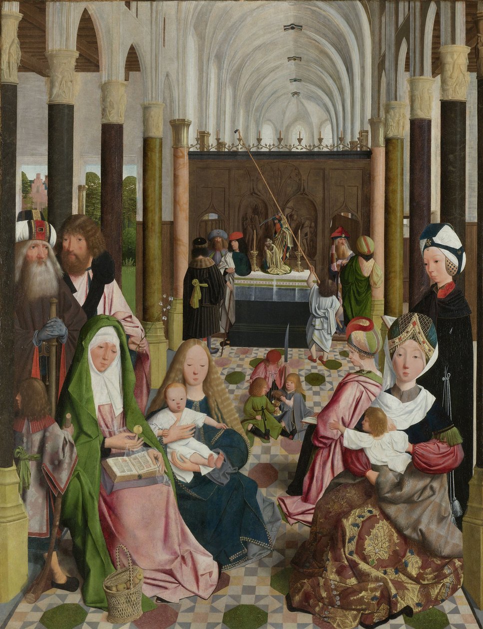 神圣的血缘关系，c.1495 作者 Geertgen Tot Sint Jans