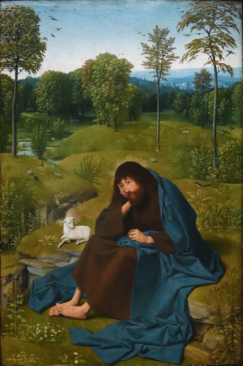 施洗约翰在旷野 作者 Geertgen Tot Sint Jans