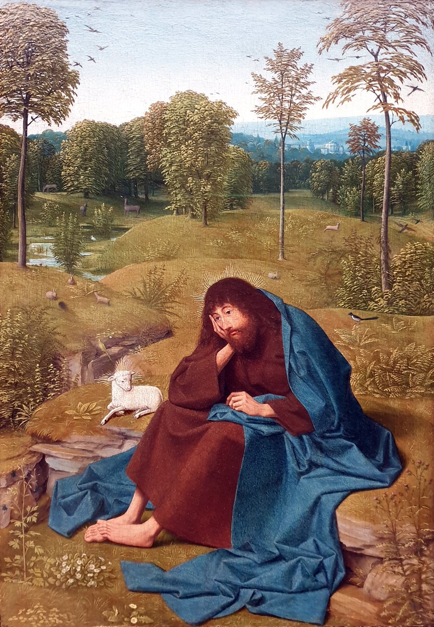 施洗约翰在旷野 作者 Geertgen Tot Sint Jans