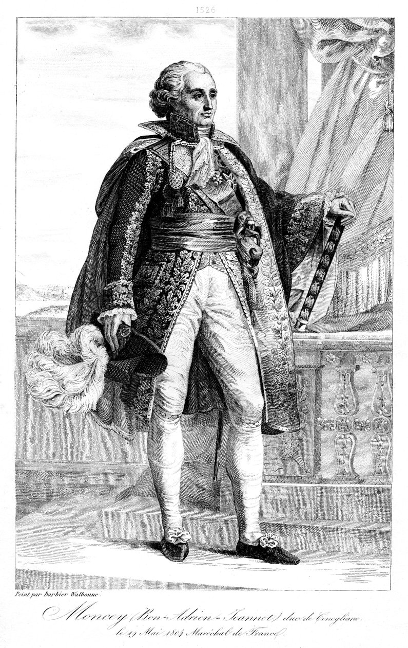 邦·阿德里安·让诺·德·蒙西（Bon Adrien Jeannot de Moncey）1754-1842年，法国元帅，1839年。 作者 吉尔