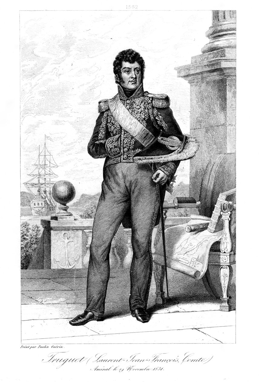 Laurent Jean Francois Truguet 1765-1831，法国海军上将，1839年。 作者 吉尔