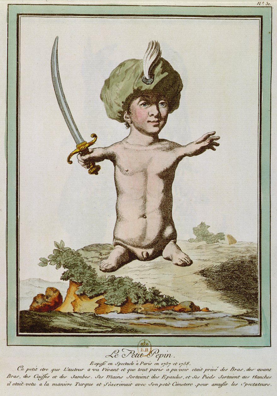 Petit Pepin，来自&39;Les Ecarts of Nature&39;，巴黎，1775年 作者 Genevieve Regnault de Nangis