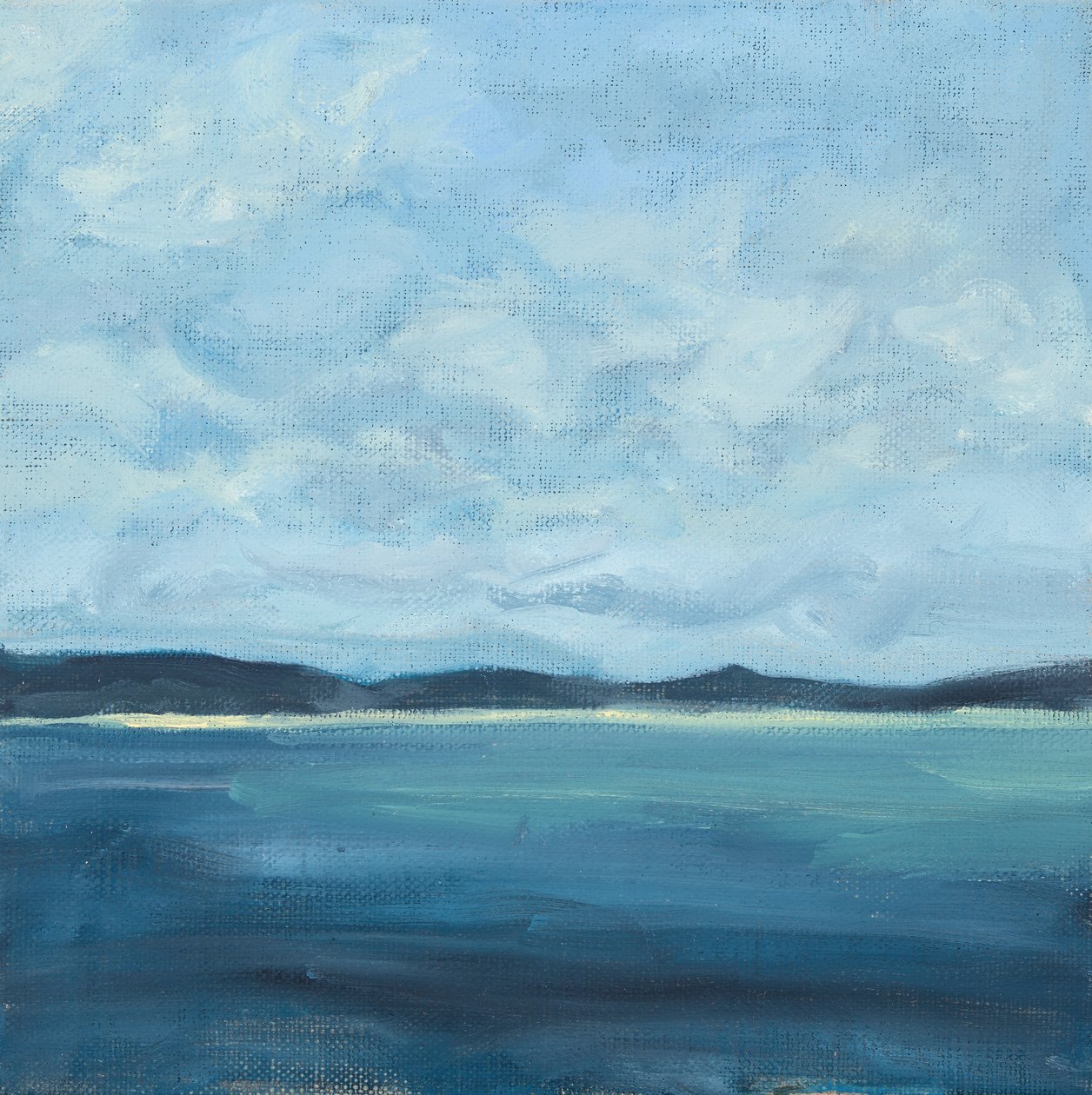 海景，2016 年（布面油画） 作者 吉纳维芙·法兰西