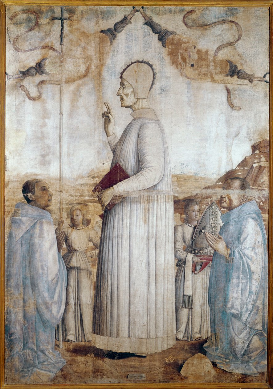 Lawrence Giustiniani或Lorenzo Giustiniani（木板画 作者 外邦人贝里尼