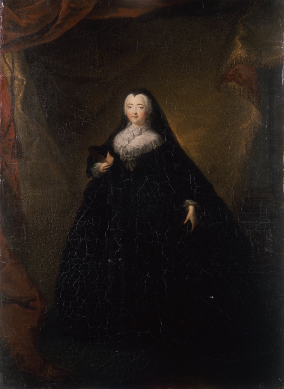 黑色多米诺女皇伊丽莎白，1748年 作者 乔治·克里斯托夫·格罗斯（Georg Christoph Grooth）