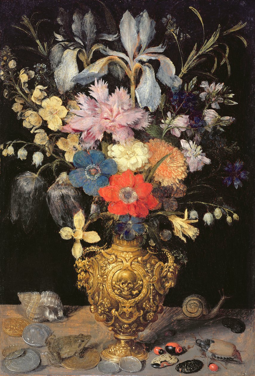 静物与花，c.1604 作者 乔治·弗莱格
