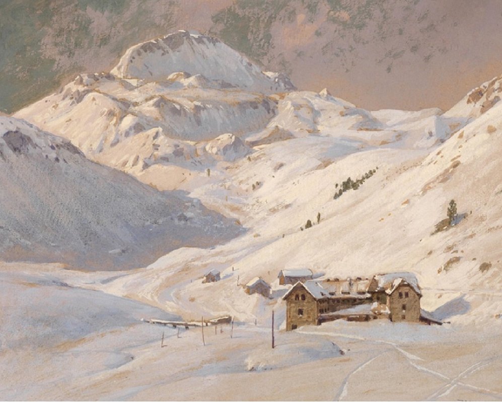 Seekar House和Mount Seekarspitze 作者 乔治·詹妮