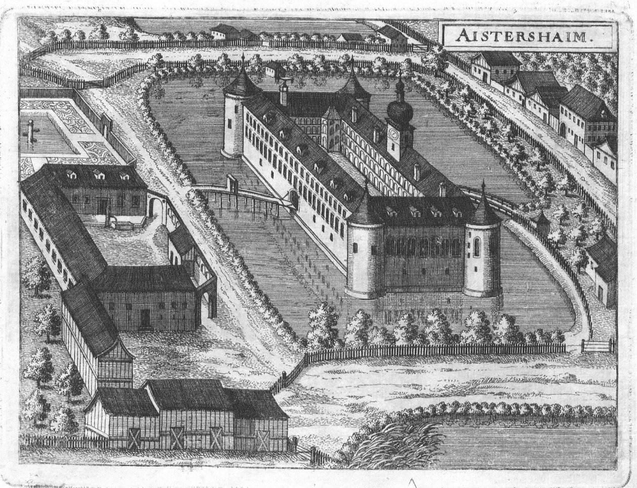 Castle Aistersheim大约在1674年 作者 格奥尔格·马特乌斯·维舍尔
