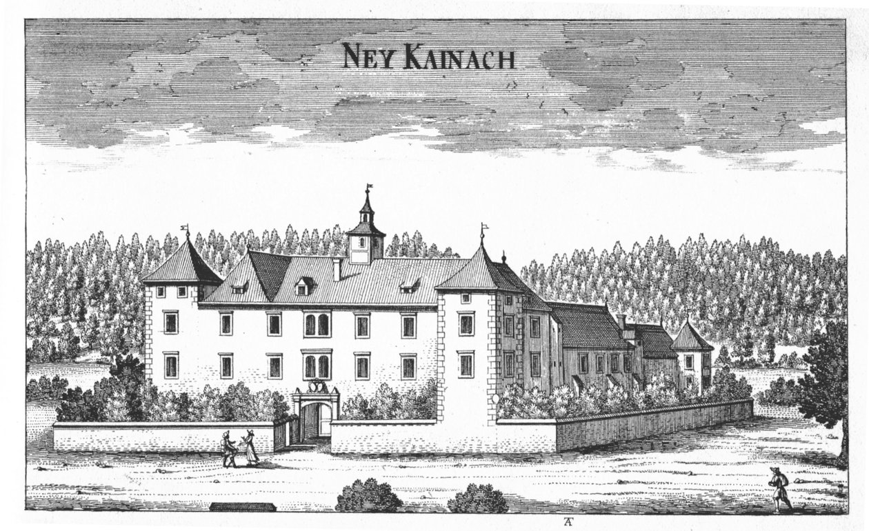 Ney Kainach城堡，New Kainach或Klein Kainach 作者 格奥尔格·马特乌斯·维舍尔