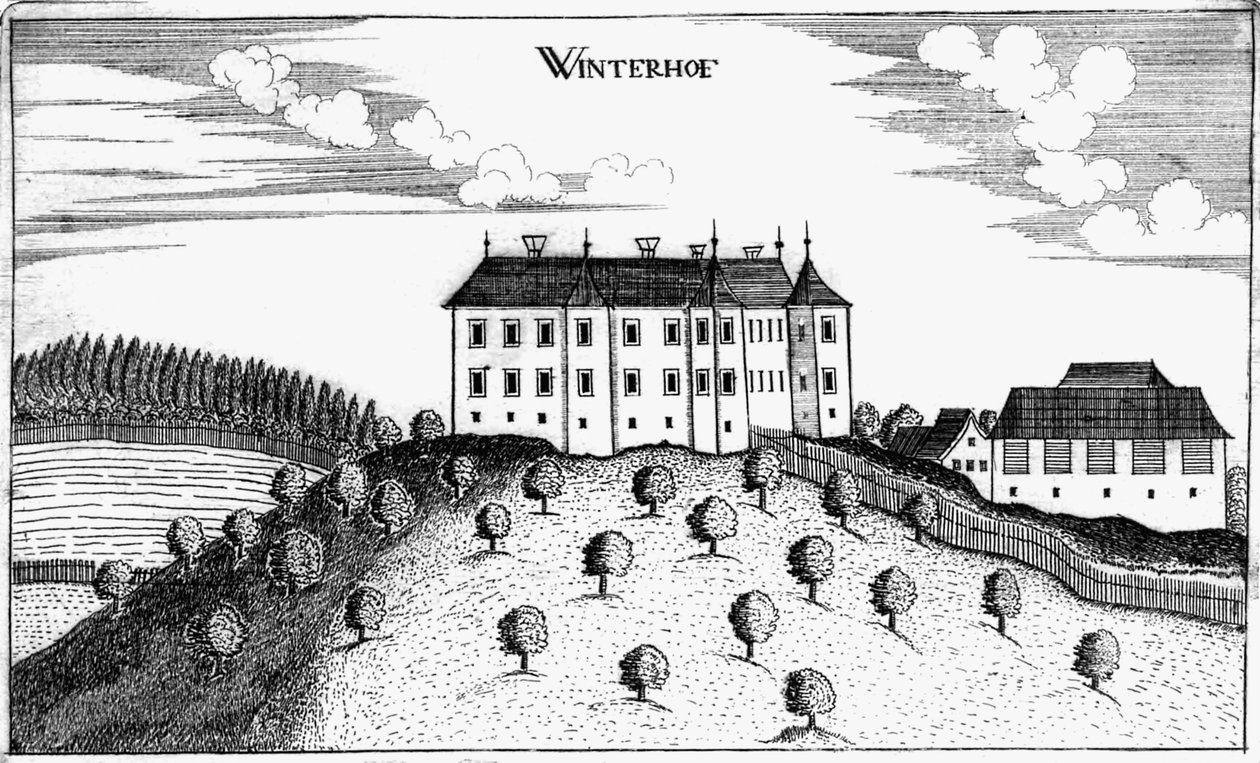 城堡Winterhof在Stögerdorf 作者 格奥尔格·马特乌斯·维舍尔