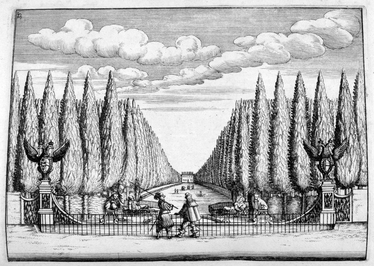 城堡和花园设计，1664年 作者 乔治·安德里亚斯·博克勒