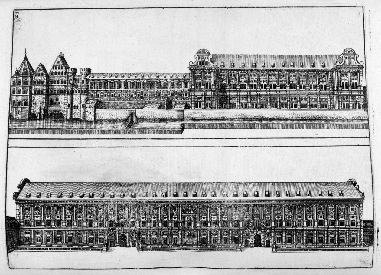 城堡设计，1664年 作者 乔治·安德里亚斯·博克勒