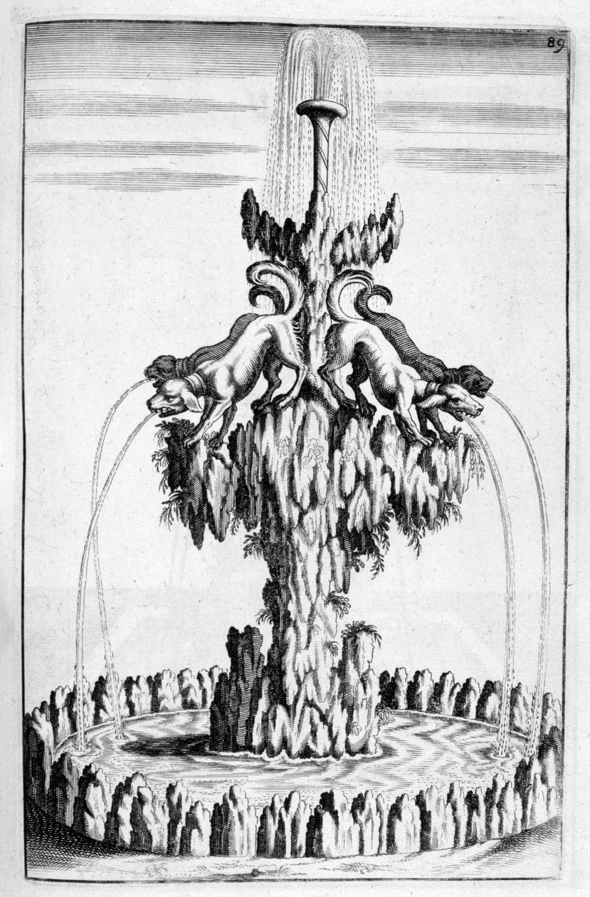 狗设计喷泉，1664年 作者 乔治·安德里亚斯·博克勒