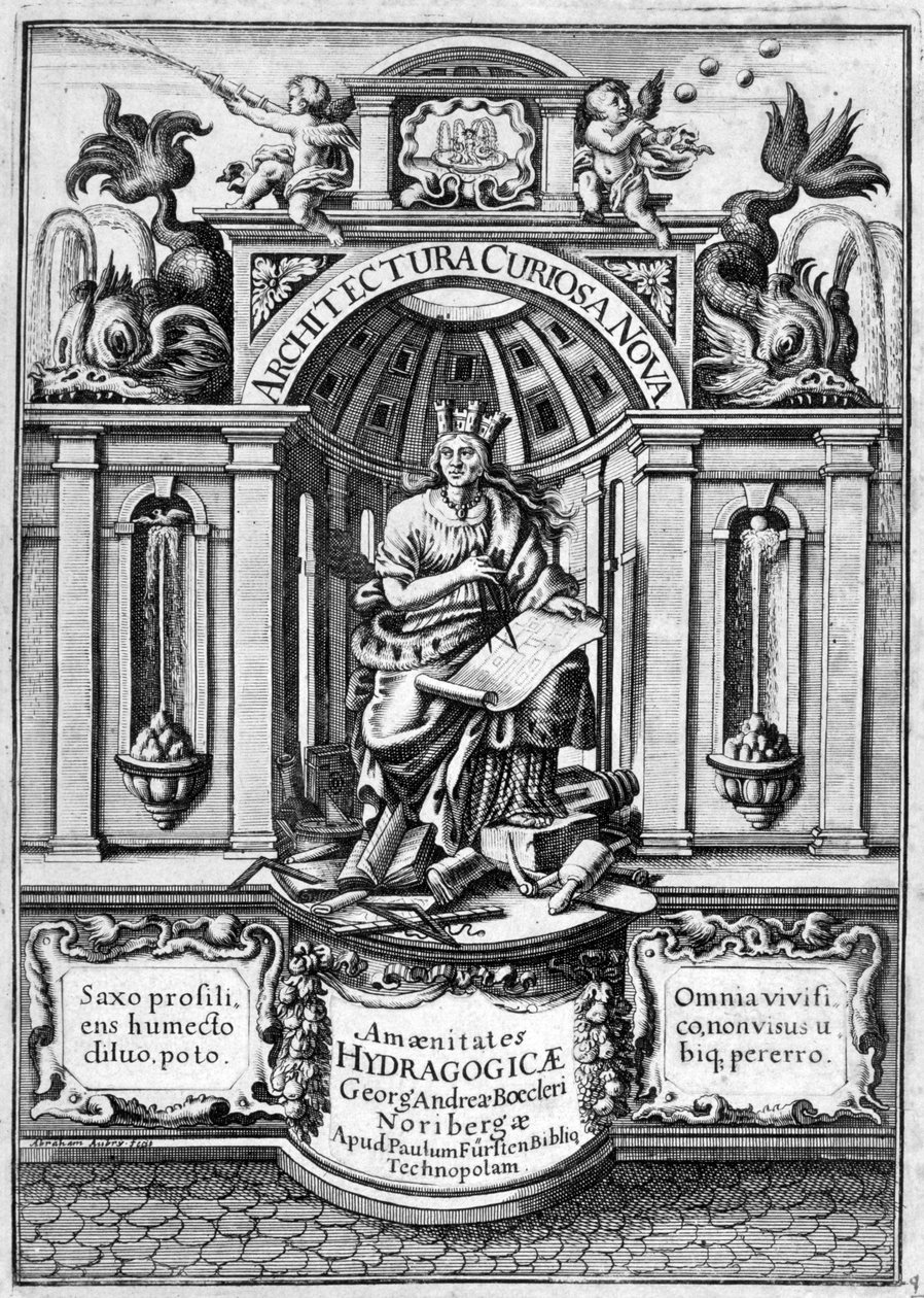 1664年，Curiosa Nova Architecture的头版 作者 乔治·安德里亚斯·博克勒