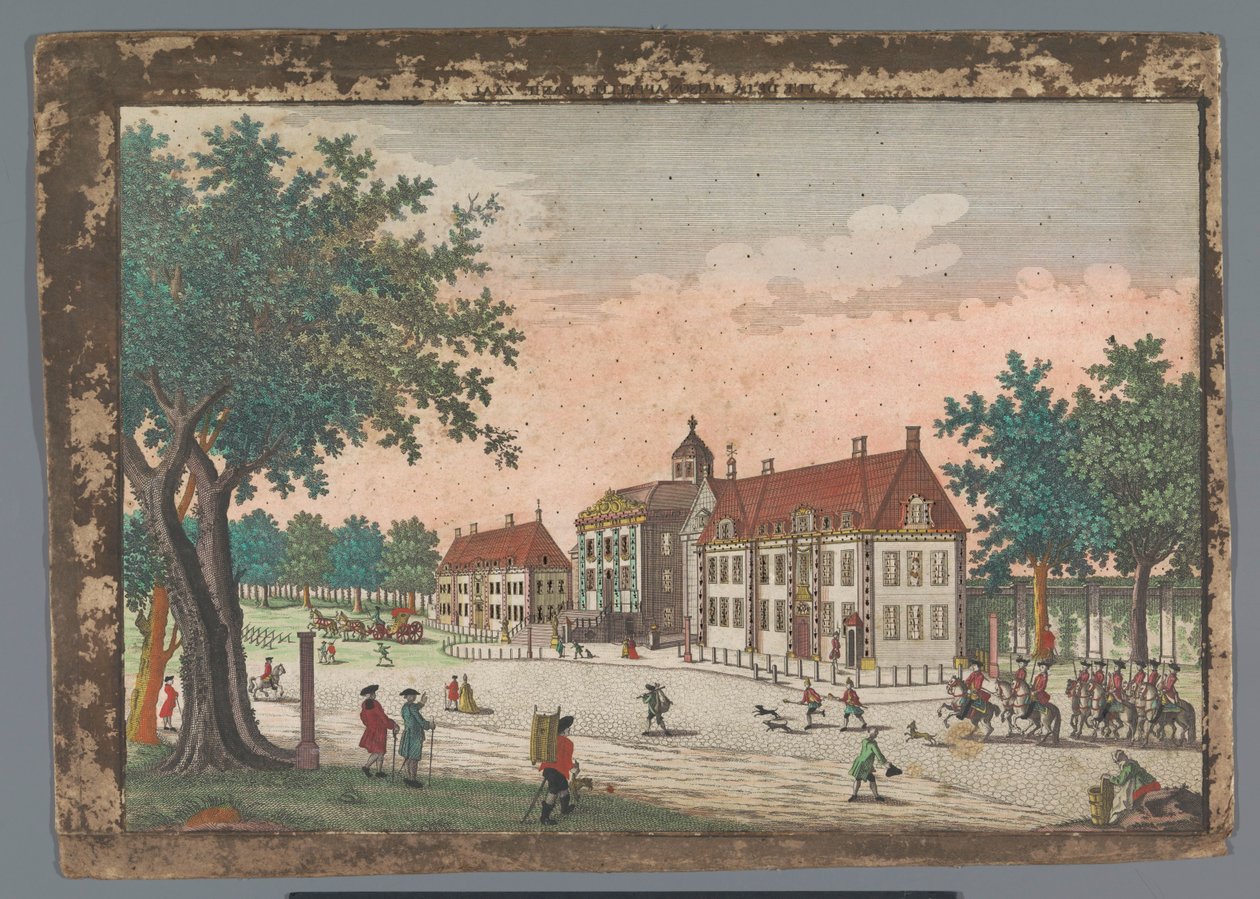 海牙博什宫（Huis ten Bosch Palace）景观
橙色大厅的景色（物体上的标题）
海牙（系列标题） 作者 乔治·巴尔塔萨·普罗布斯特（Georg Balthasar Probst）