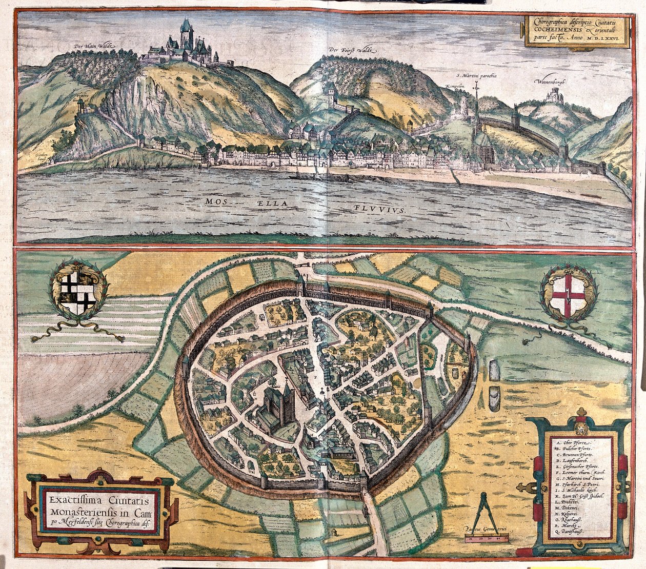 德国科赫姆 - 格奥尔格-布劳恩（Georg Braun）1617 年创作的《地球公民》（Civitates Orbis Terrarum）中，科隆 作者 乔治·布劳恩