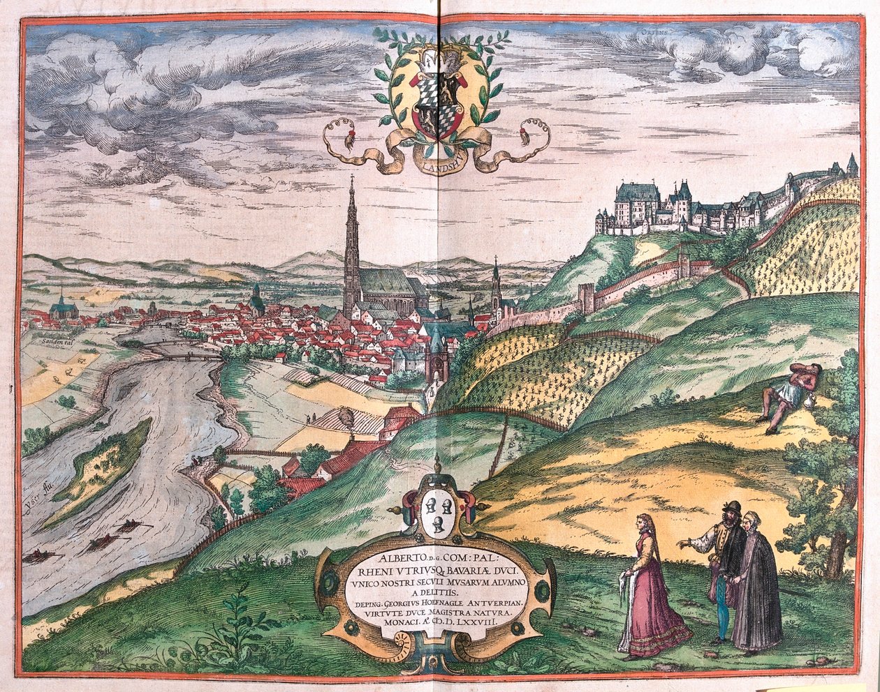 德国科洛尼亚--载于格奥尔格-布劳恩 1617 年创作的《Civitates Orbis Terrarum》，科隆 作者 乔治·布劳恩