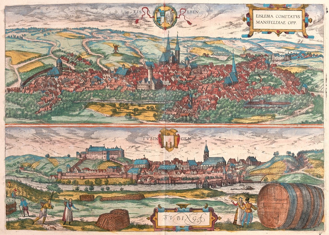 德国埃斯莱本 - 格奥尔格-布劳恩（Georg Braun）1617 年创作的《地球公民》（Civitates Orbis Terrarum）中，科隆 作者 乔治·布劳恩