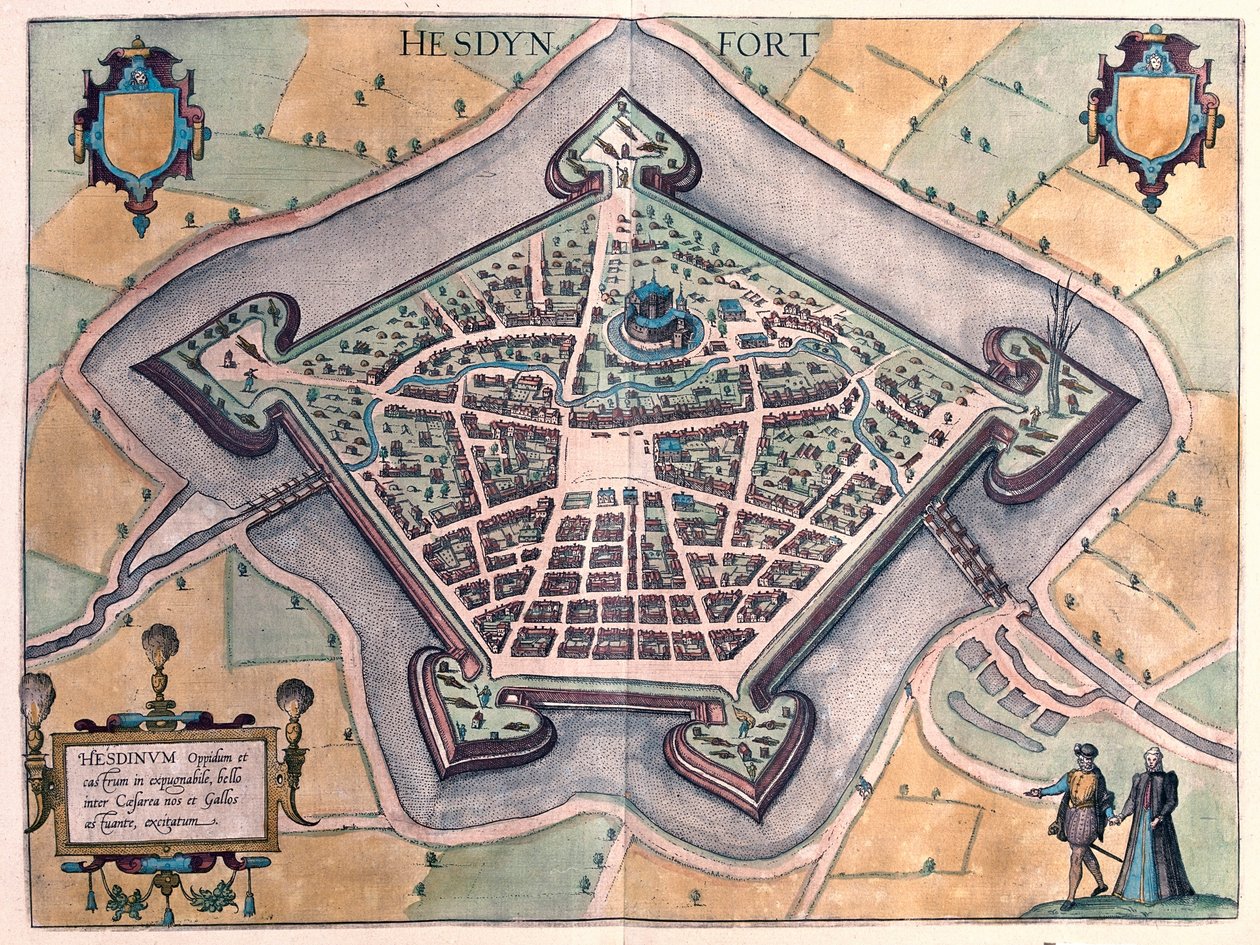 法国赫斯丁--格奥尔格-布劳恩 1617 年创作的《Civitates Orbis Terrarum》中，科隆 作者 乔治·布劳恩
