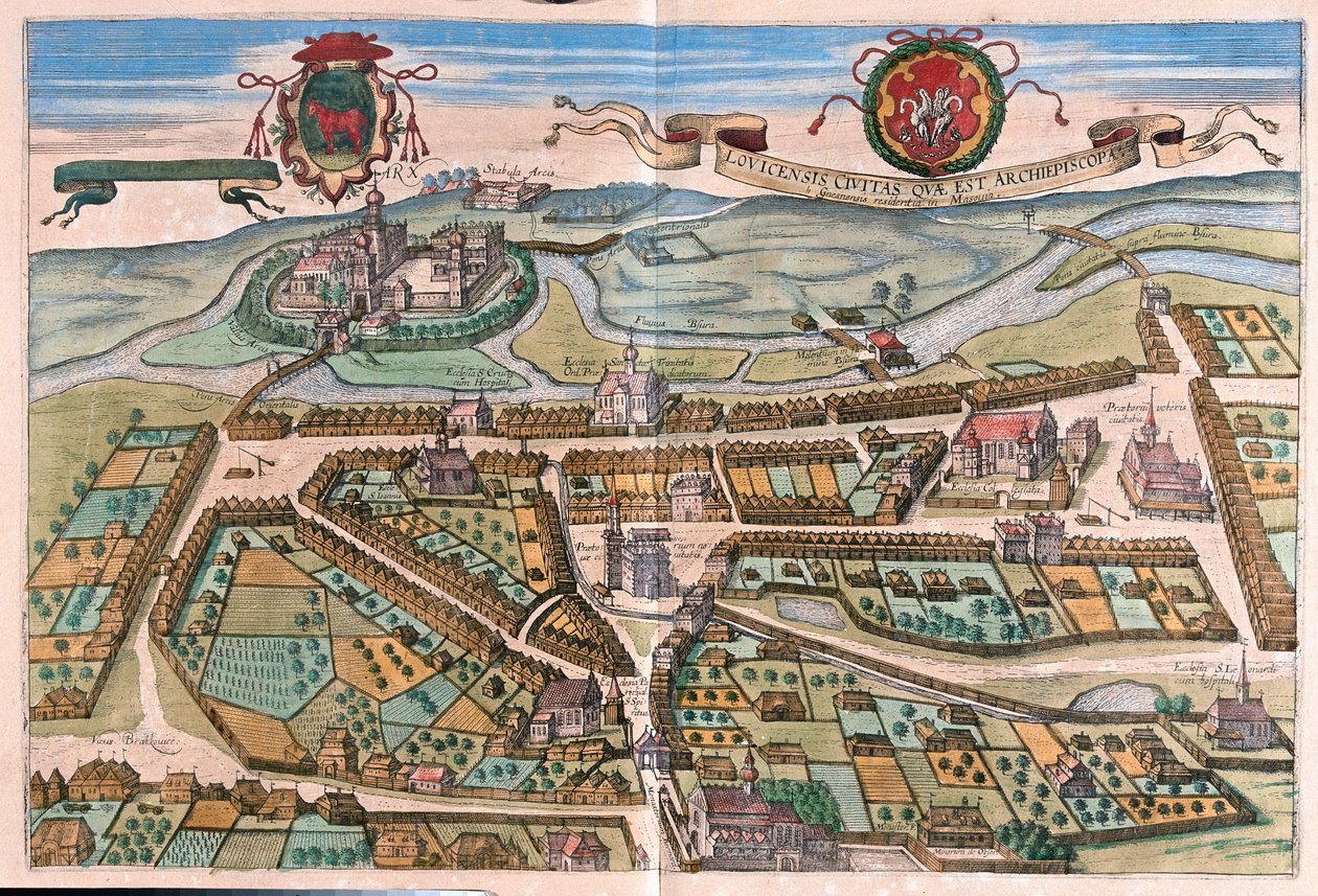 波兰洛维奇--载于格奥尔格-布劳恩所著的《地球公民》，科隆，1617 年 作者 乔治·布劳恩