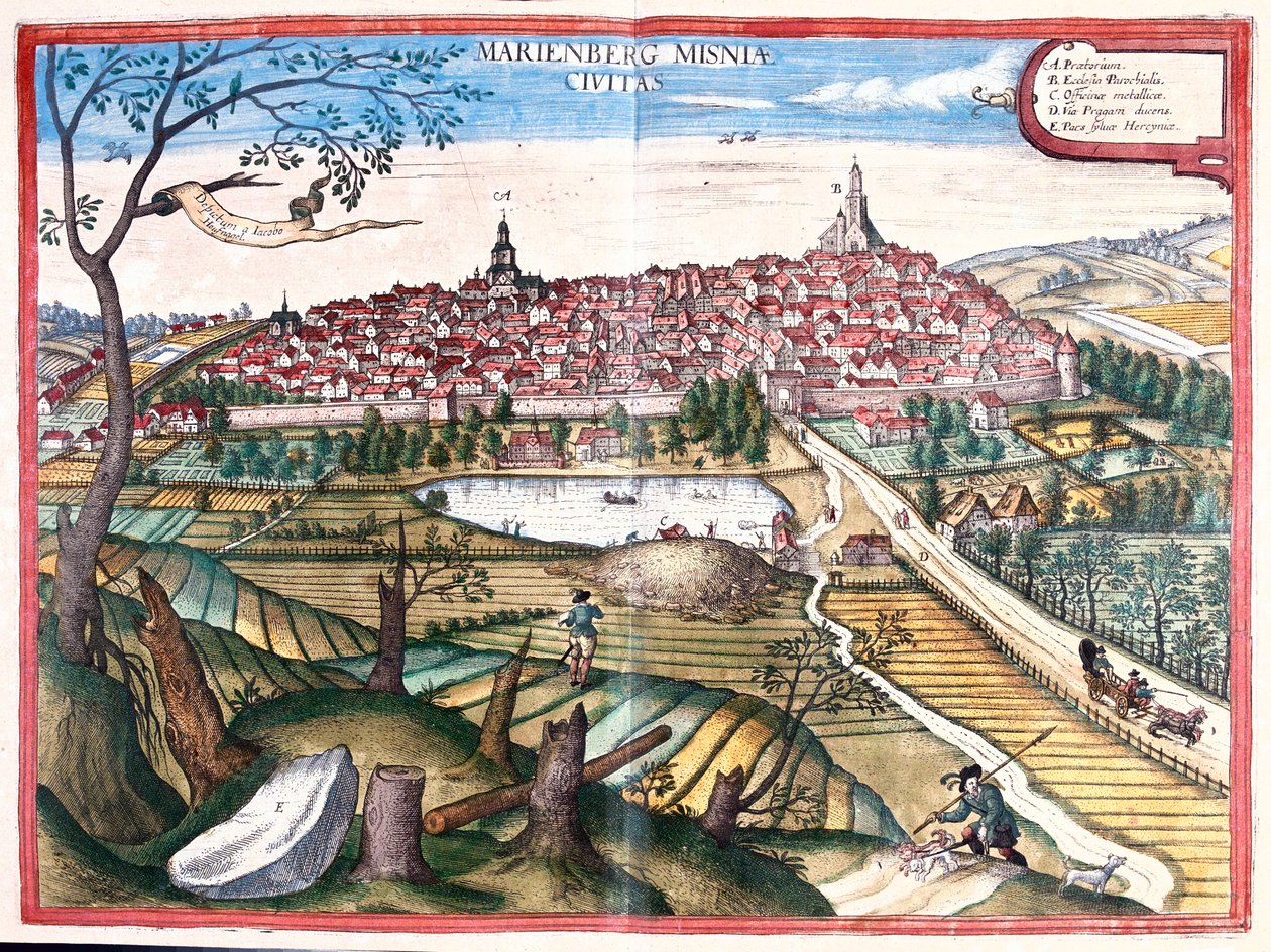 德国马里恩贝格 - 格奥尔格-布劳恩（Georg Braun）1617 年创作的 "Civitates Orbis Terrarum"，科隆 作者 乔治·布劳恩