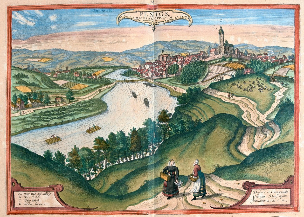 德国佩尼格 - 格奥尔格-布劳恩（Georg Braun）1617 年创作的《地球公民》（Civitates Orbis Terrarum）中，科隆 作者 乔治·布劳恩