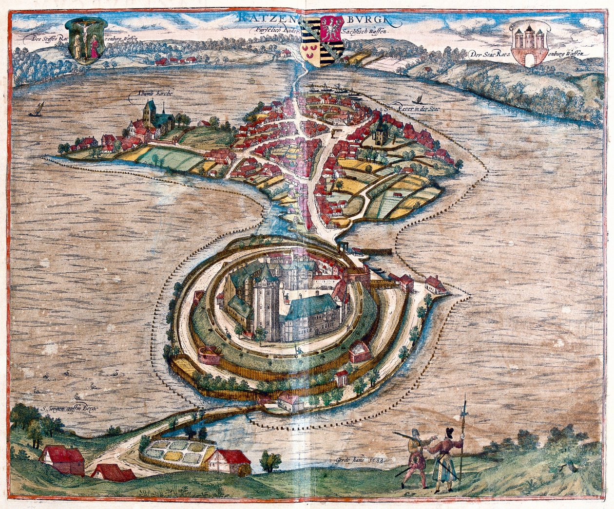 德国拉茨堡 - 格奥尔格-布劳恩（Georg Braun）1617 年创作的《地球公民》（Civitates Orbis Terrarum）中，科隆 作者 乔治·布劳恩