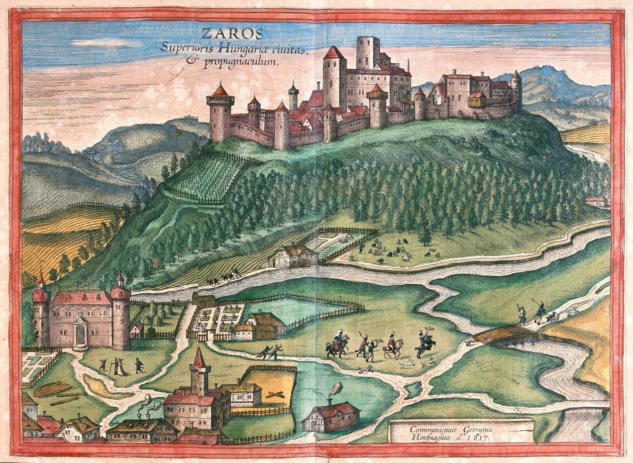 扎罗斯，克里特岛 - 格奥尔格-布劳恩（Georg Braun）1617 年创作的《地球公民》（Civitates Orbis Terrarum），科隆 作者 乔治·布劳恩
