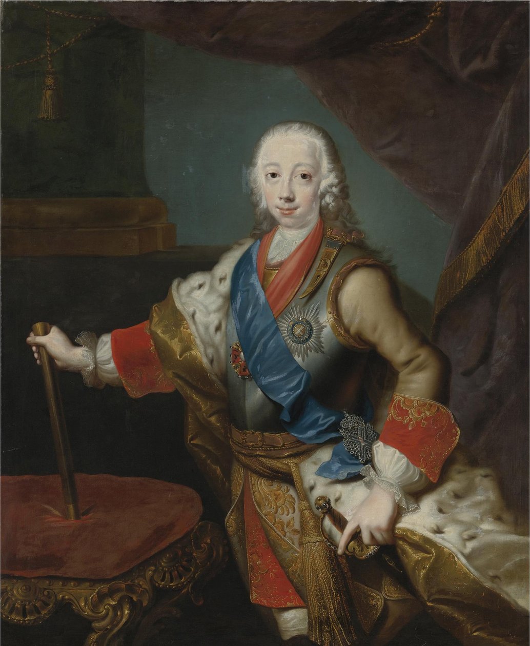 俄罗斯沙皇彼得三世的画像1728-1762 作者 乔治·克里斯托夫·格罗斯（Georg Christoph Grooth）