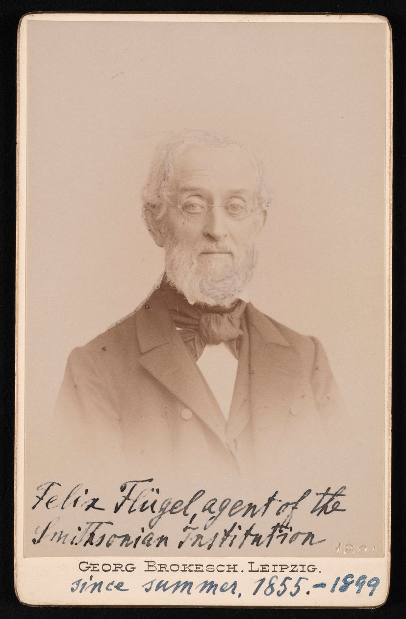 费利克斯-弗卢格尔的肖像 1820-1904年，1894年。 作者 乔治·康拉德·阿道夫·布罗克施