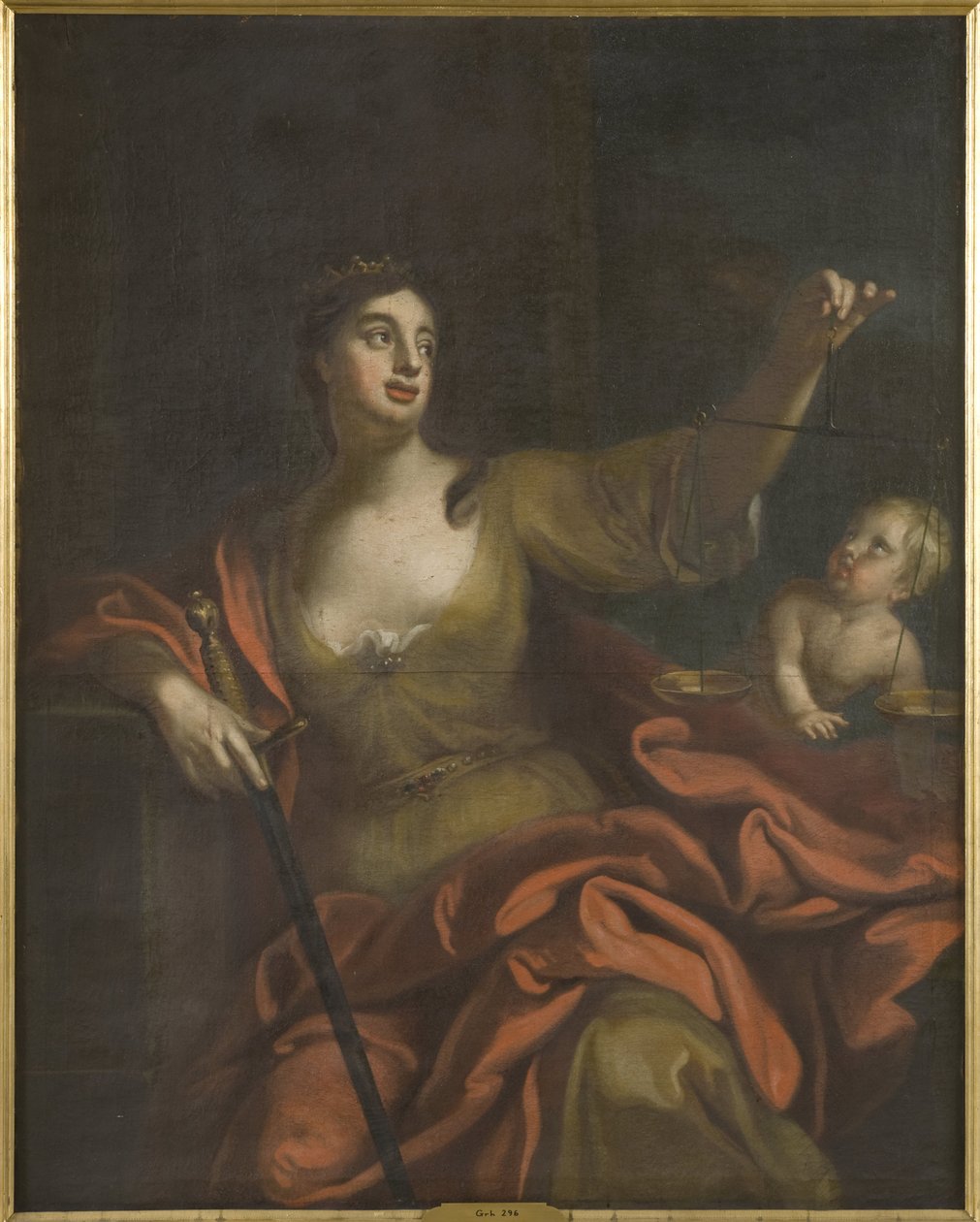 Equite（正义）-Aequitas，由Schroder，Georg Engelhard（George Engelhardt）（1684-1750）创作。布面油画。尺寸：154x123厘米。斯德哥尔摩国家博物馆 作者 乔治·恩格哈特·施罗德