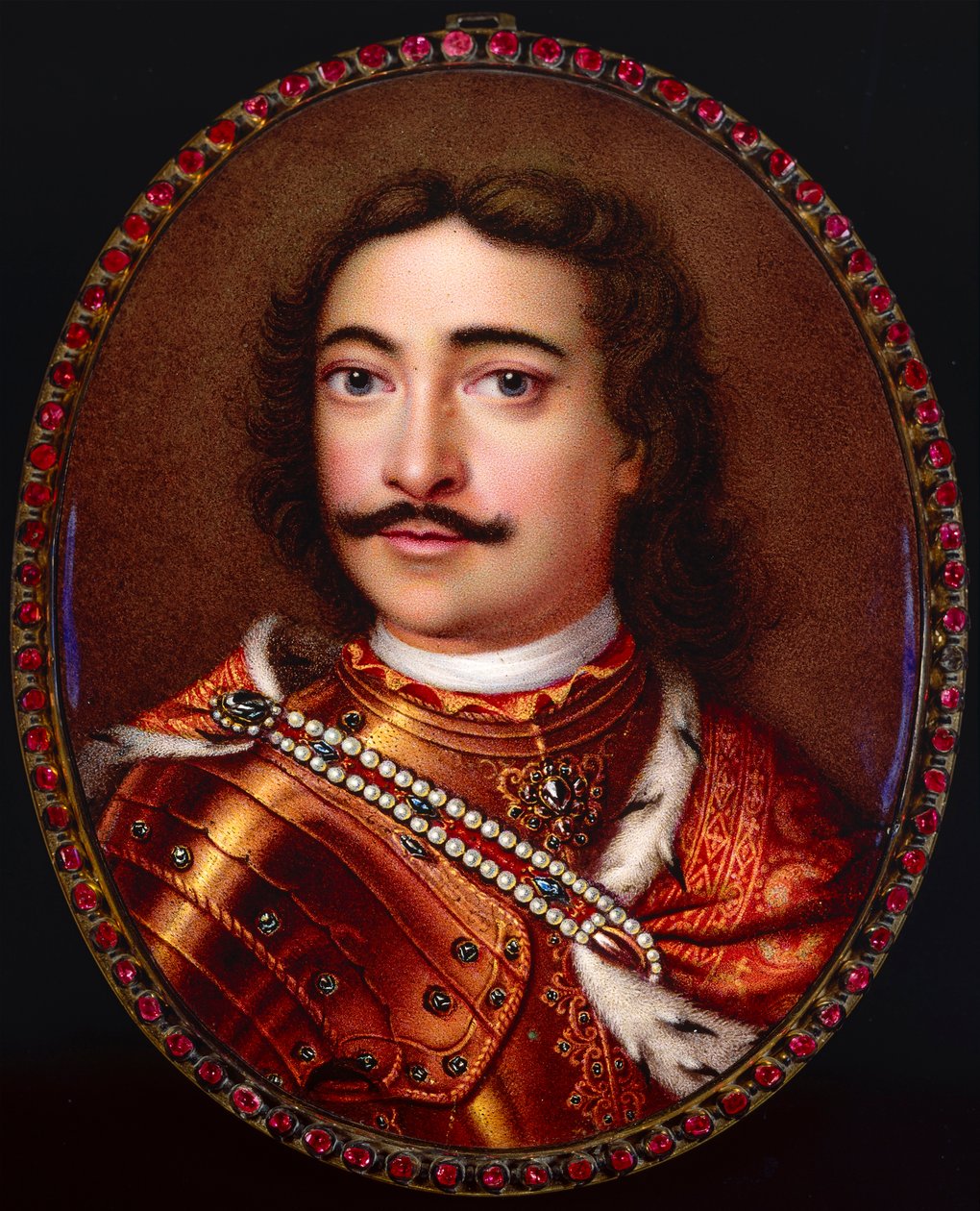 1672-1725年彼得一世大帝的肖像。 作者 乔治·弗里德里希·丁林格