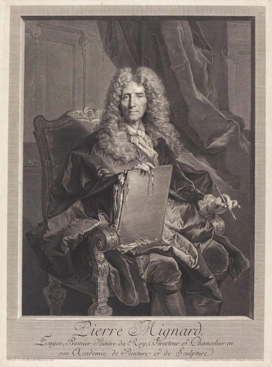 Pierre Mignard 作者 格奥尔格·弗里德里希·施密特 (Georg Friedrich Schmidt) 在 Hyacinthe Rigaud 之后