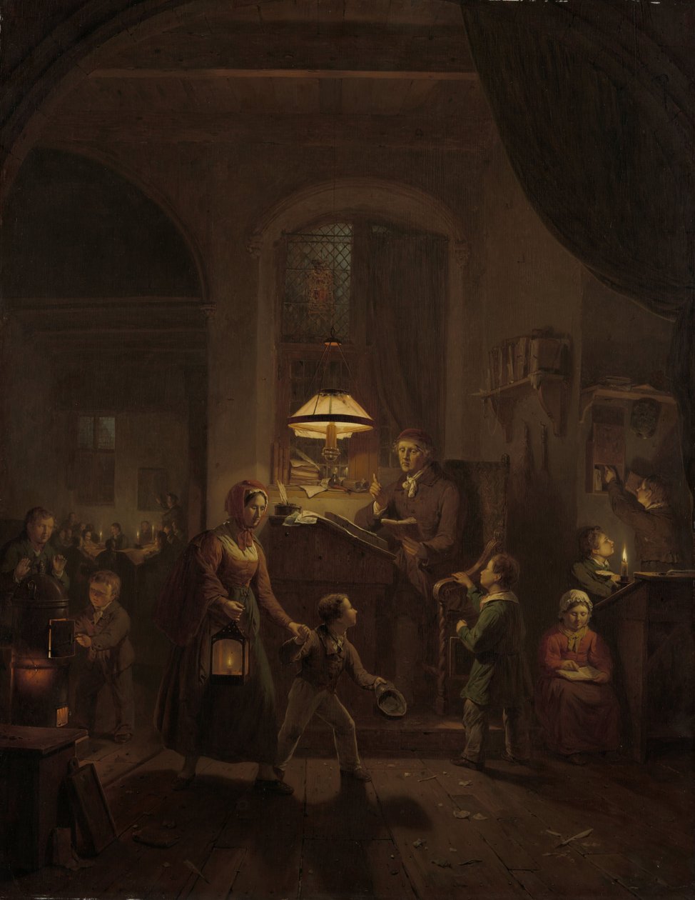 夜校 作者 乔治·吉利斯·范·哈嫩（Georg Gillis van Haanen）