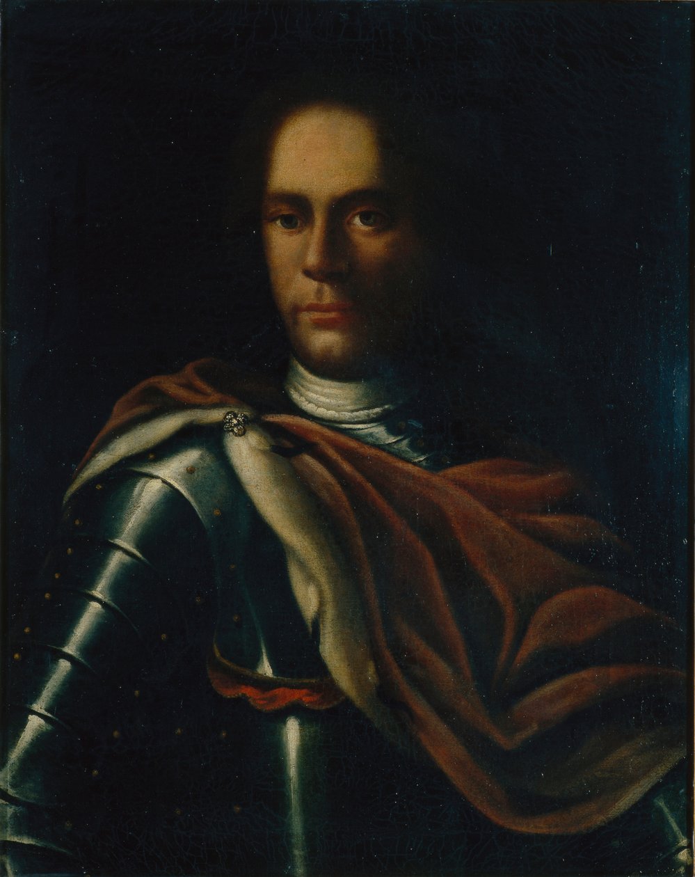 Artemy Petrovich Volynsky的肖像，1689-1740年 作者 乔治·格塞尔