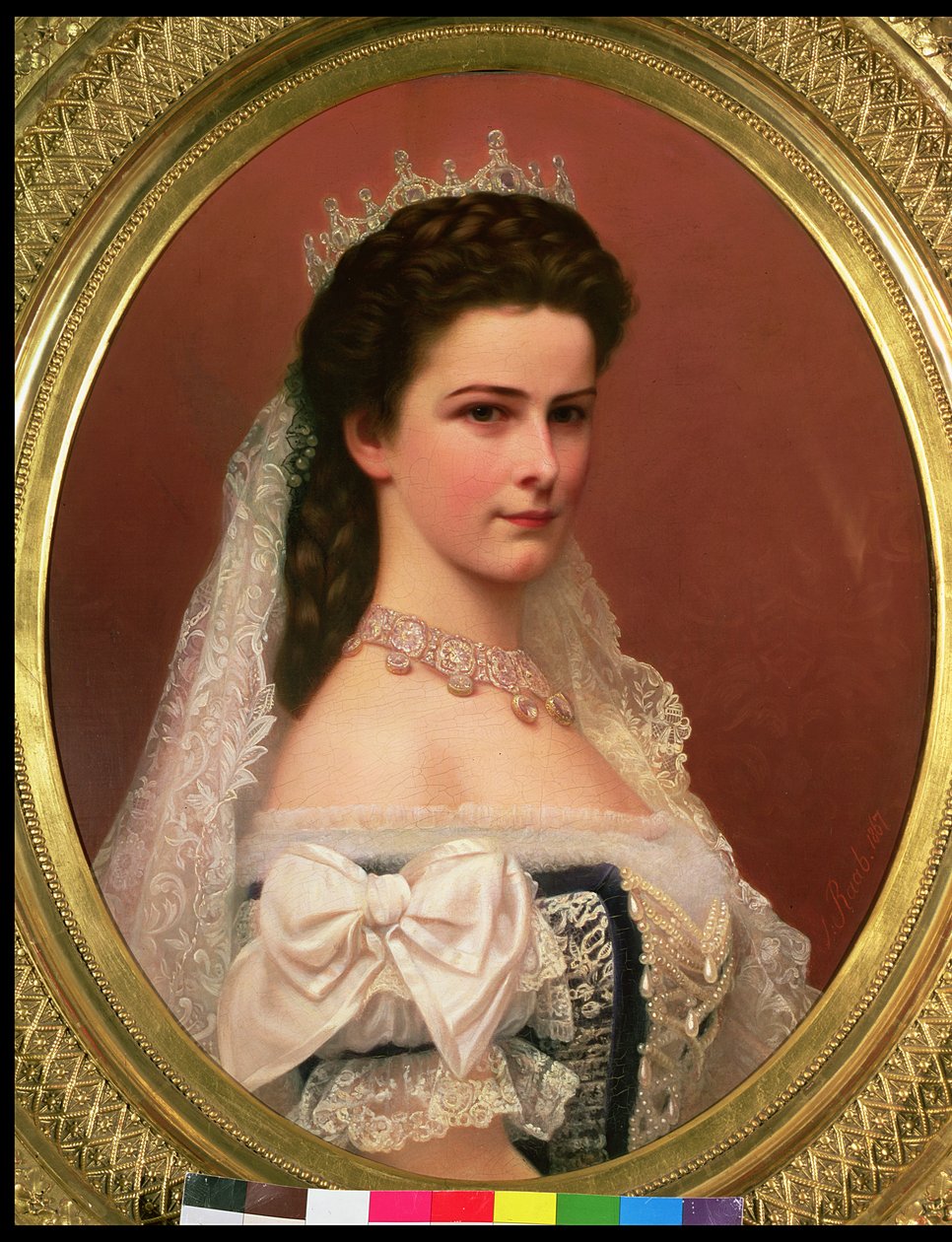 巴伐利亚女皇伊丽莎白（1837-98），匈牙利服装，1867年 作者 乔治·拉布（Georg Raab）