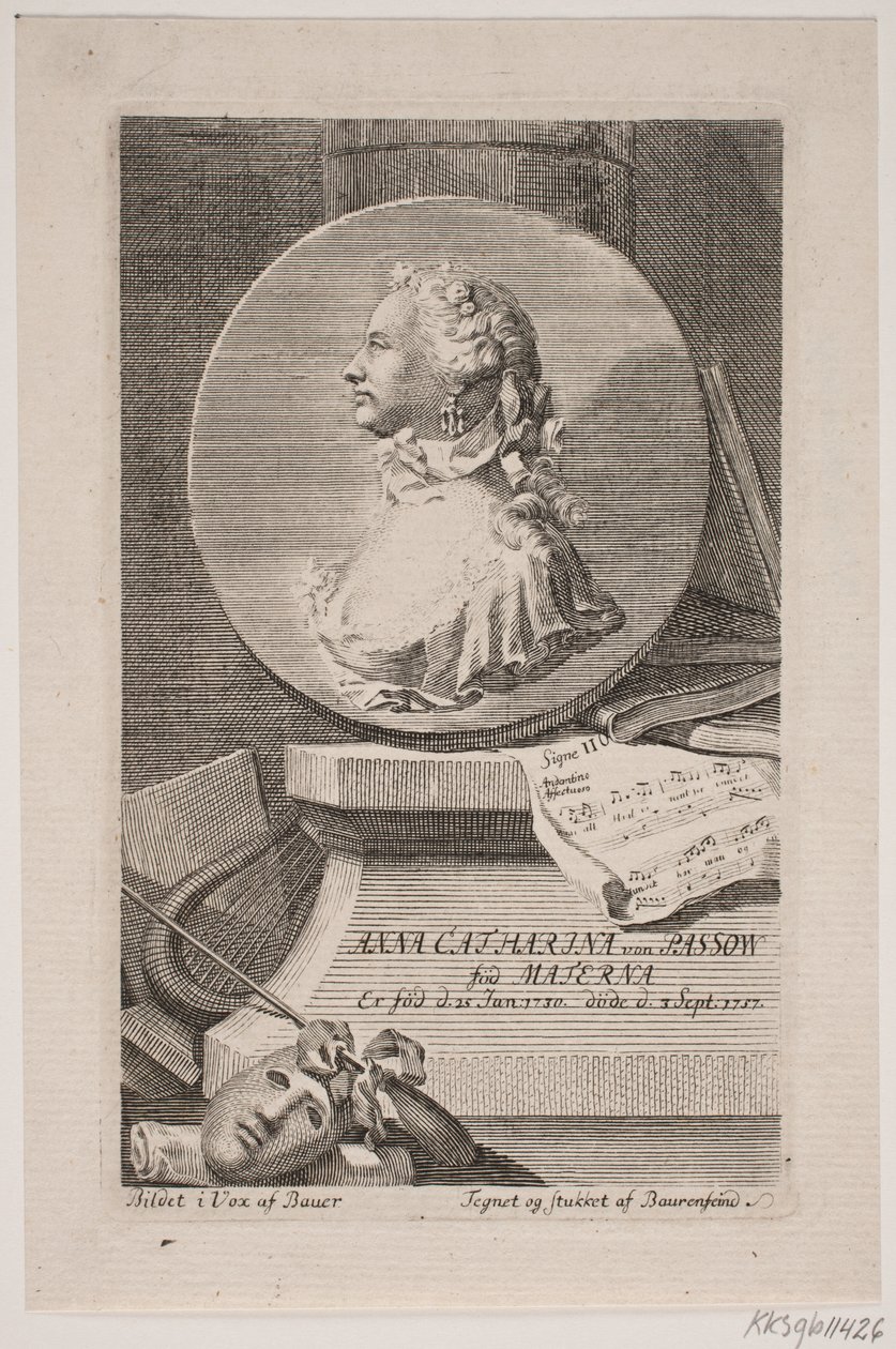 女演员 Anna Catharina von Passow 作者 格奥尔格·威廉·鲍伦芬德