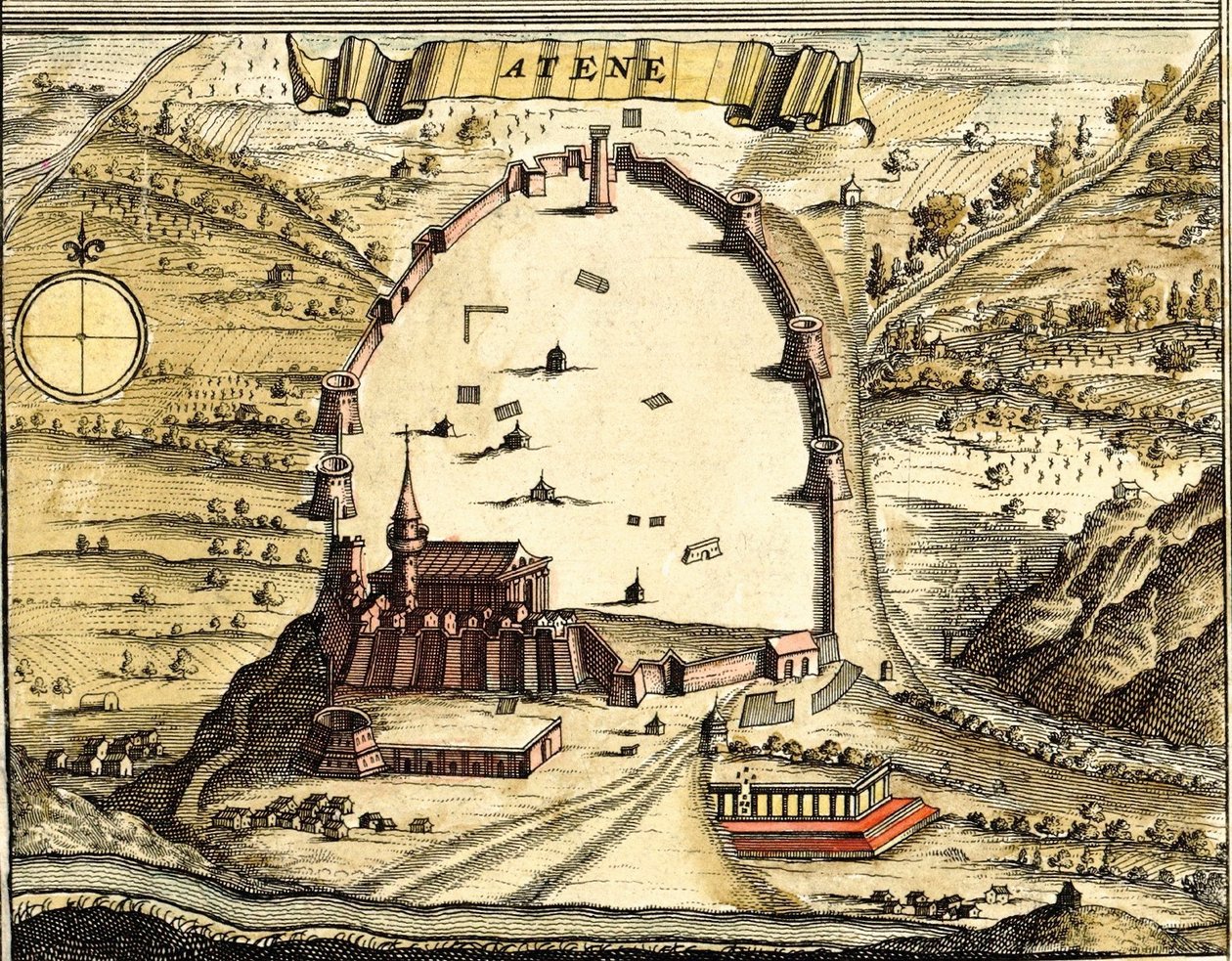 希腊雅典 作者 格奥尔格和霍根伯格·弗朗茨 (1535-90) 布劳恩