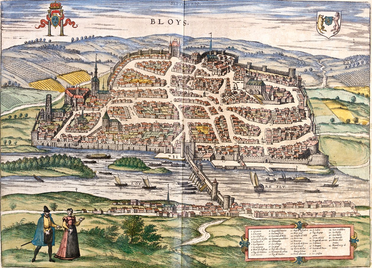 法国布卢瓦 作者 格奥尔格和霍根伯格·弗朗茨 (1535-90) 布劳恩