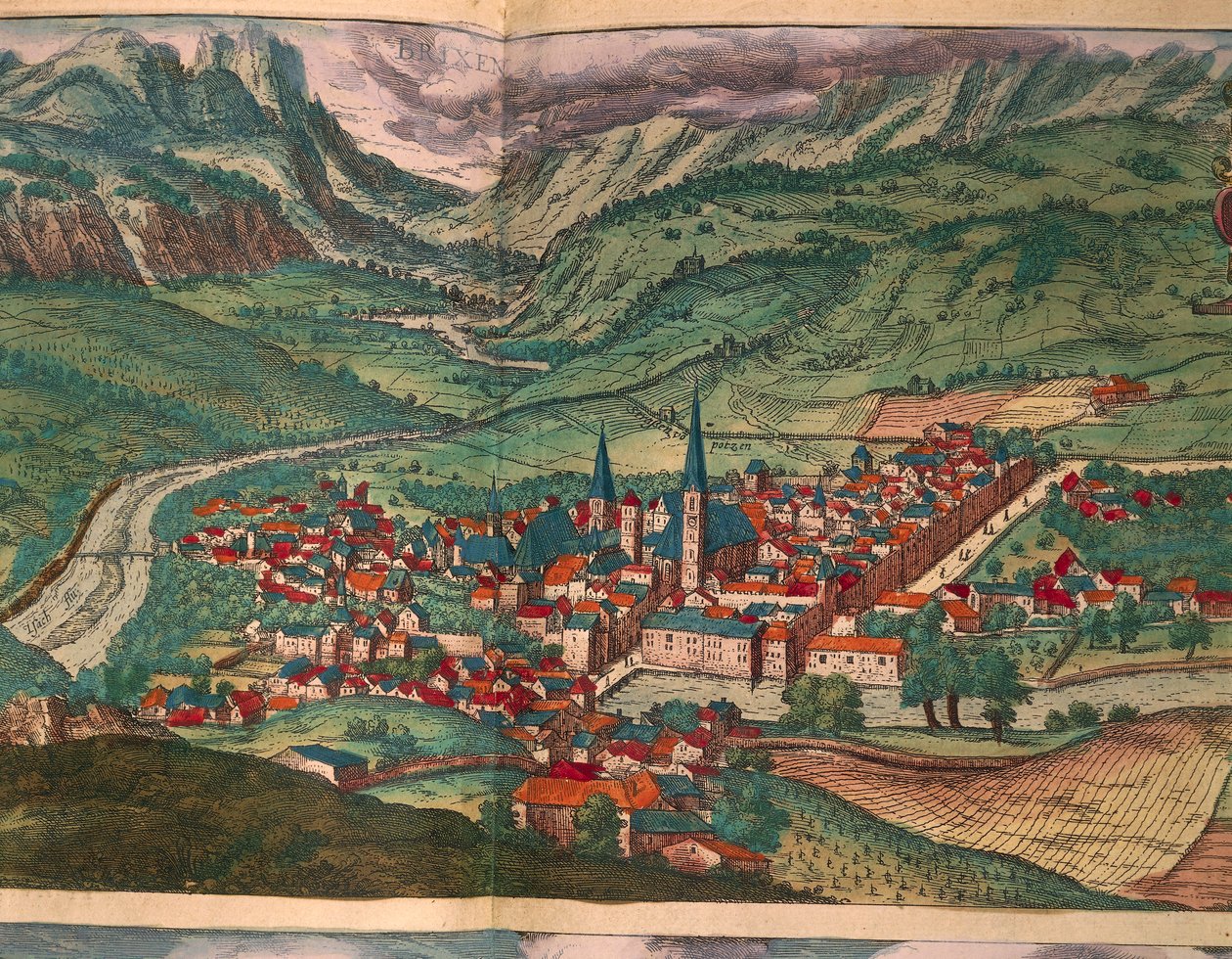 布列瑟诺尔城，来自乔治-布劳恩的《Civitates Orbis Terrarum》。 作者 弗兰斯