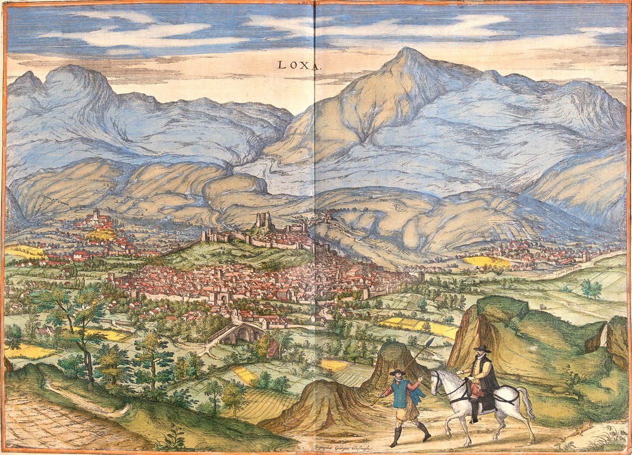 西班牙洛哈 作者 格奥尔格和霍根伯格·弗朗茨 (1535-90) 布劳恩
