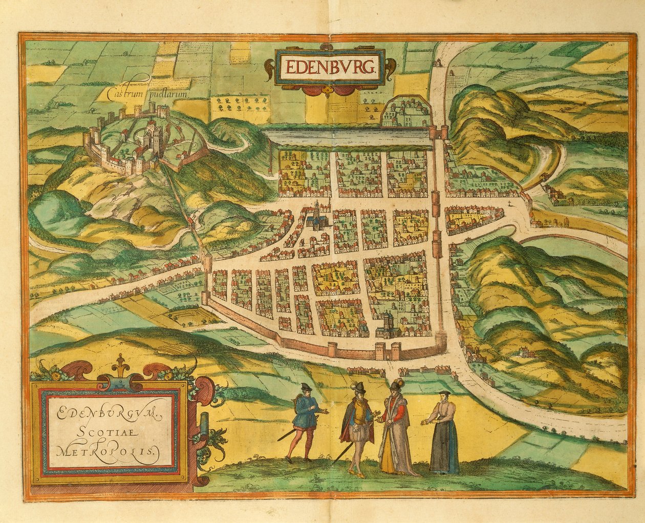 爱丁堡地图来自Georg Braun的Civitates Orbis Terrarum。 作者 弗兰斯