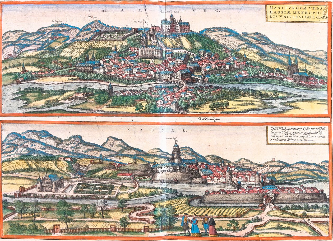 德国卡塞尔马尔堡 作者 格奥尔格和霍根伯格·弗朗茨 (1535-90) 布劳恩