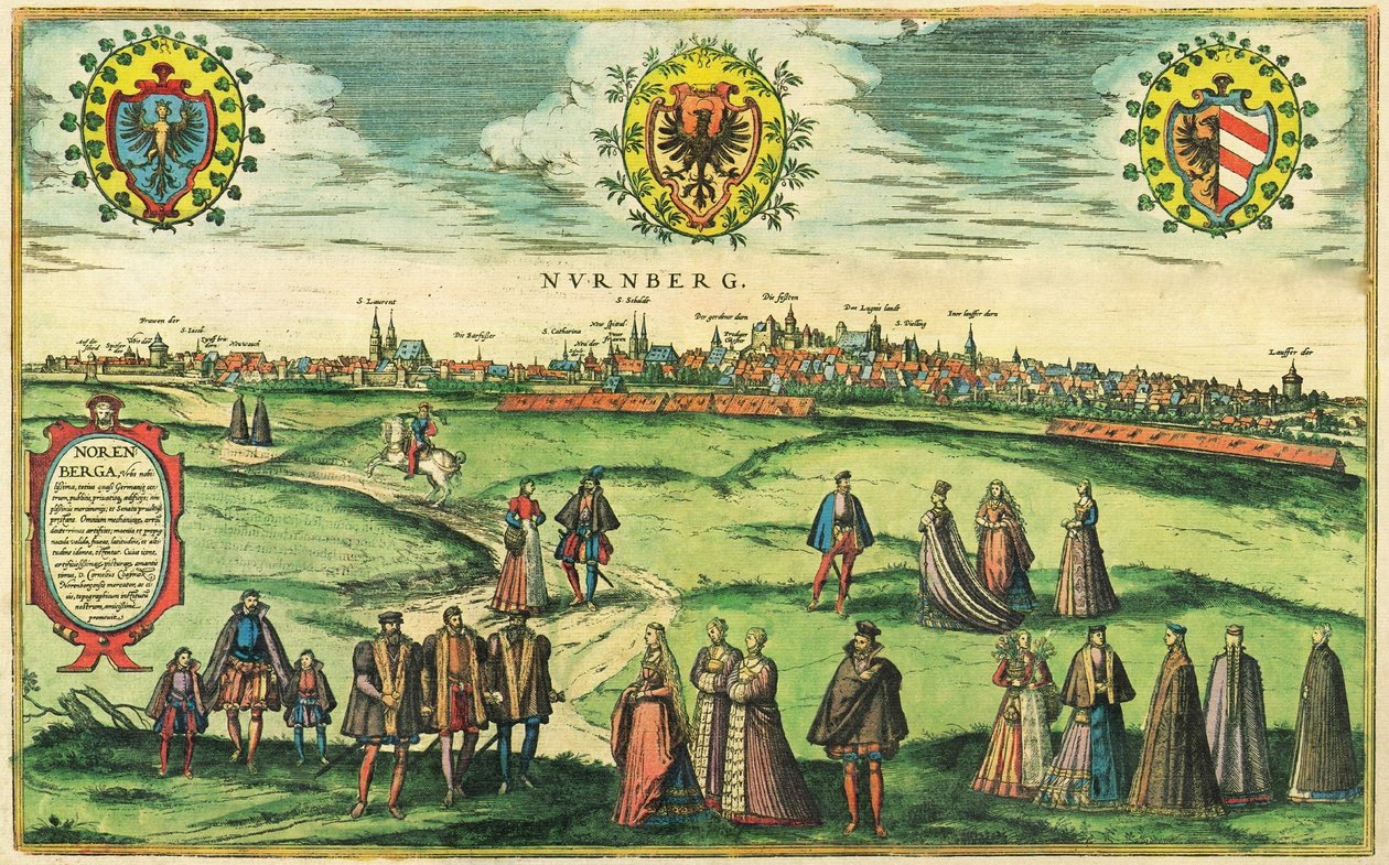 德国纽伦堡 作者 格奥尔格和霍根伯格·弗朗茨 (1535-90) 布劳恩